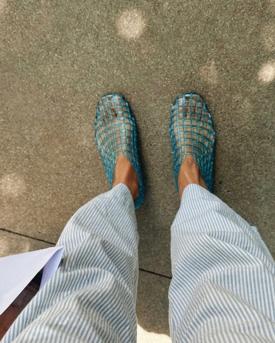 Jelly shoes bleues