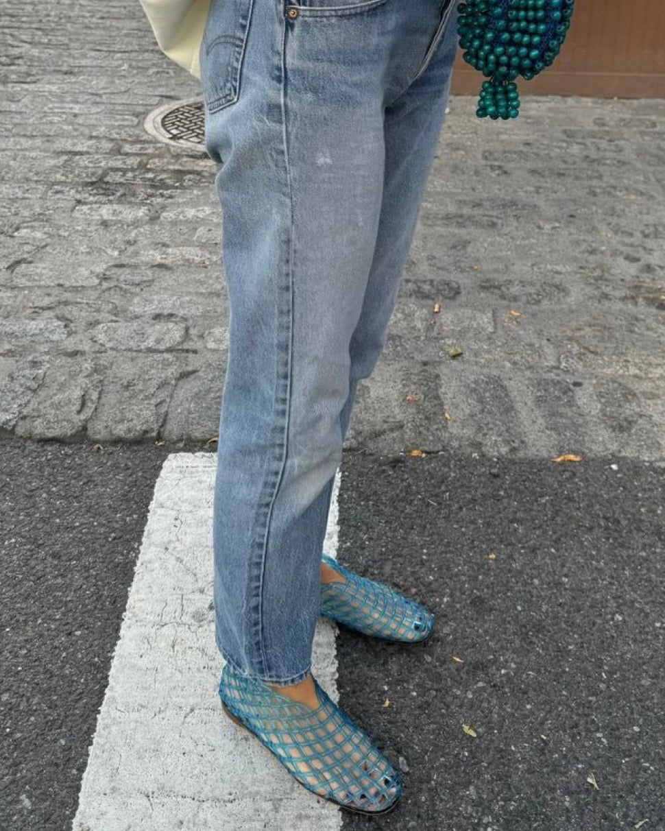 Jelly shoes bleues