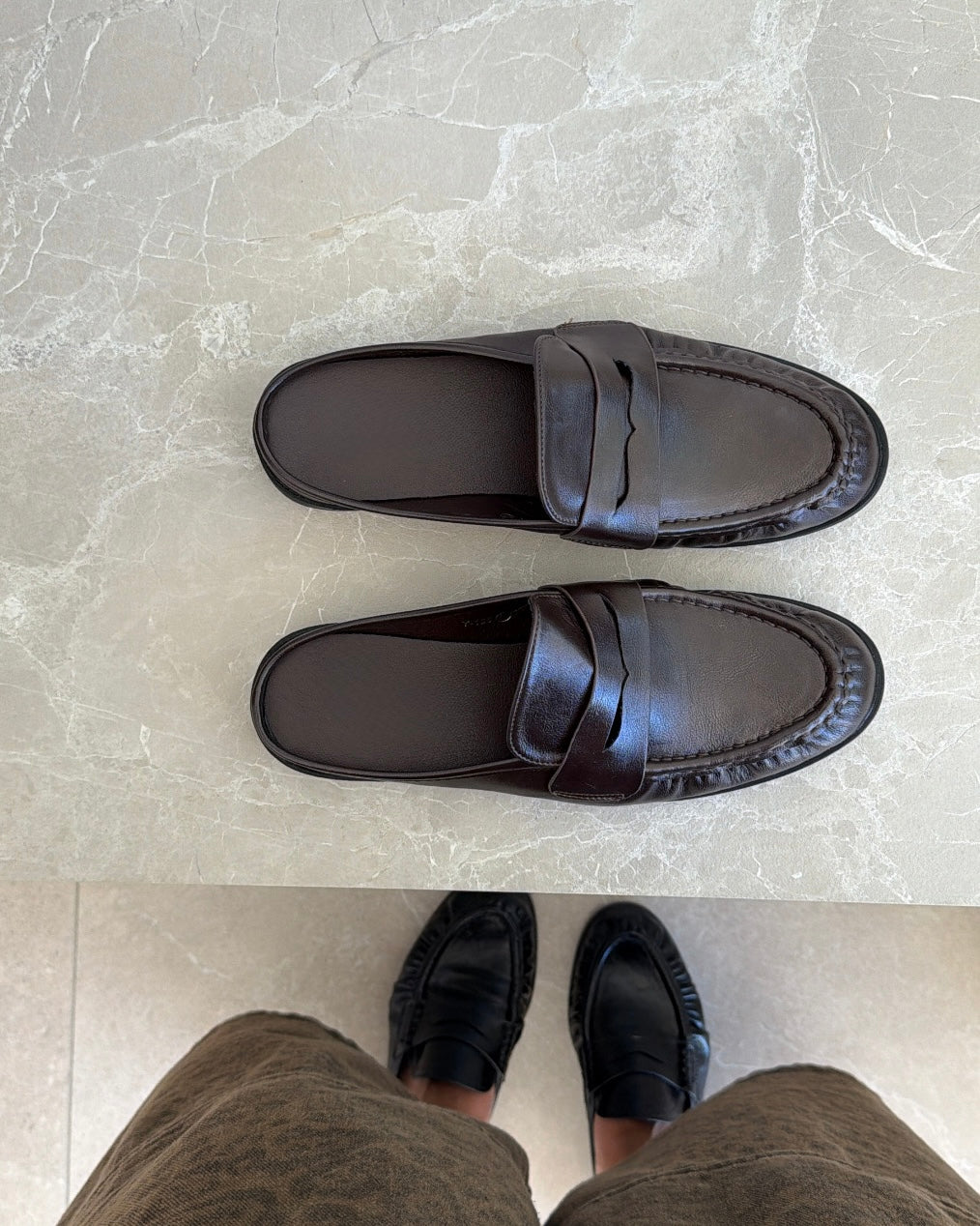 Mules mocassins Lino