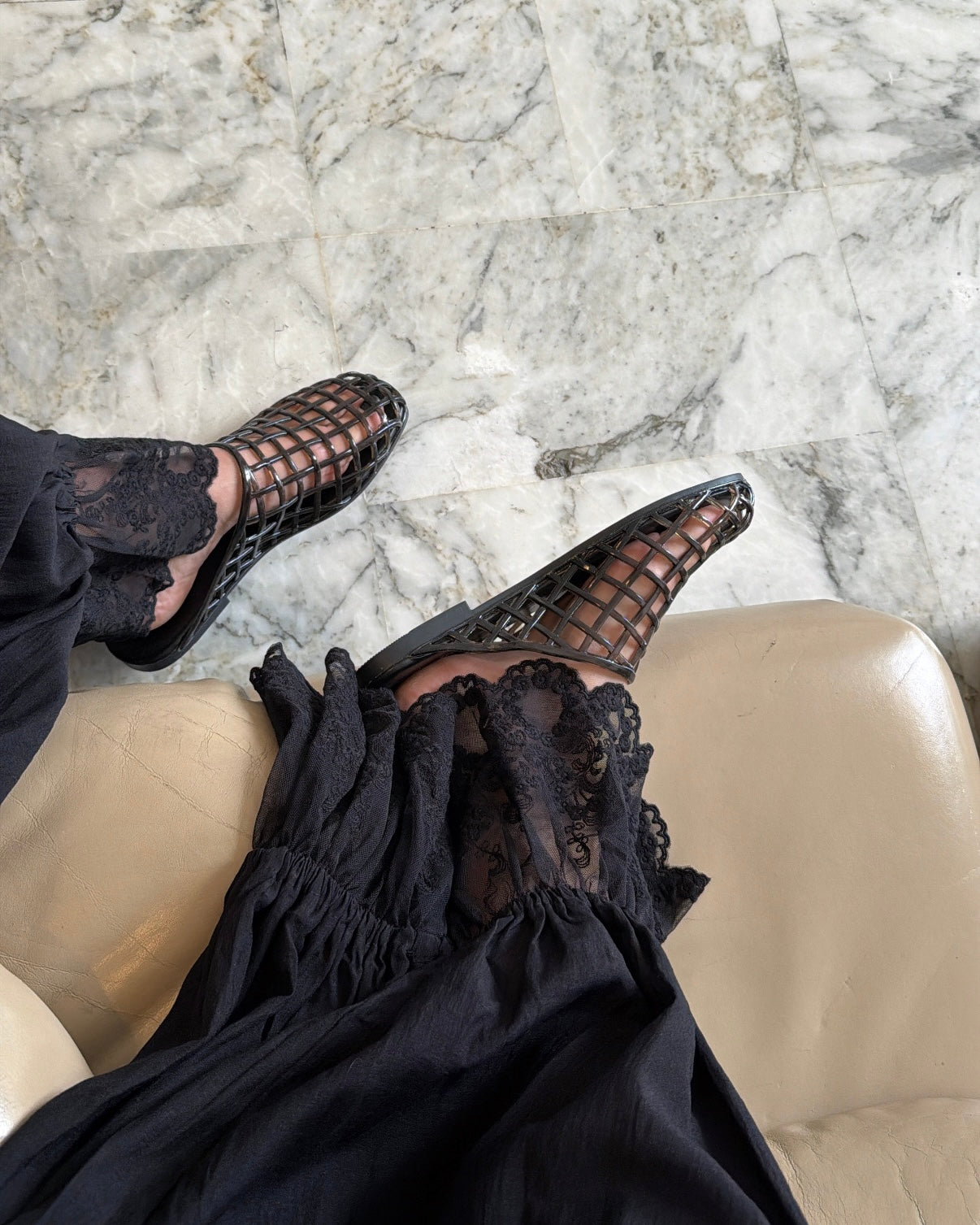 Jelly shoes black