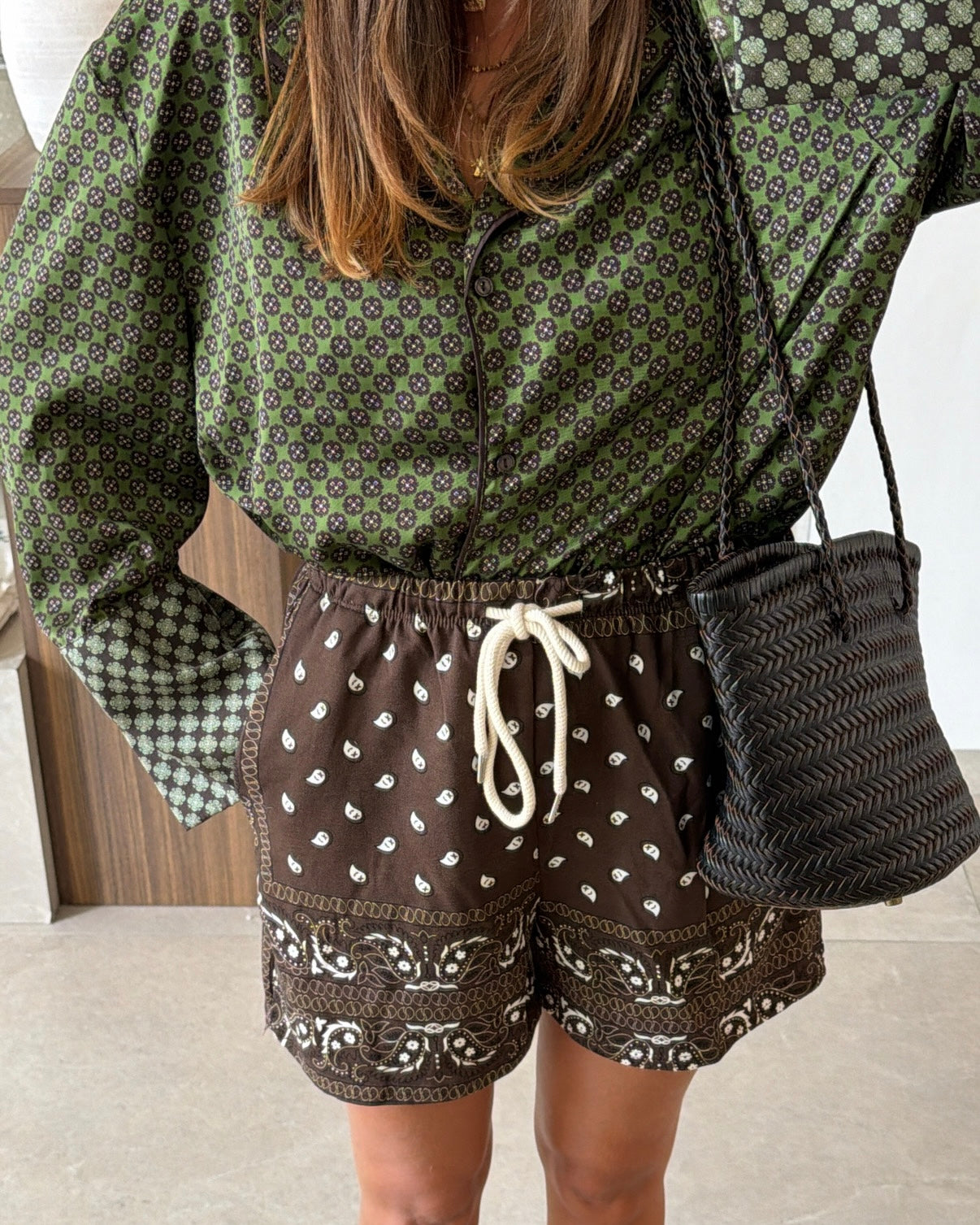 Short Paco marron