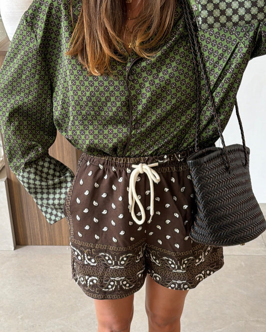 Short Paco marron