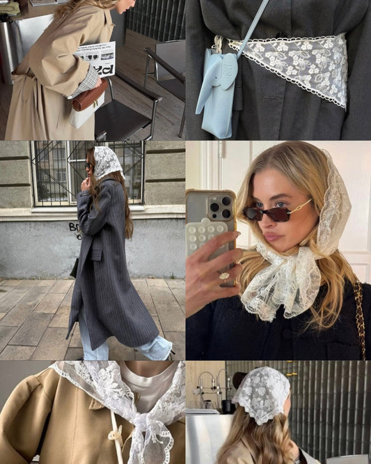 Bandana dentelle